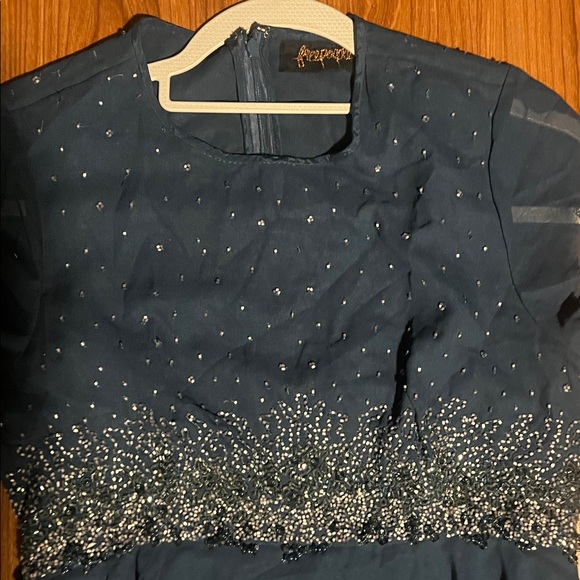 3/$15. FREE PEOPLE beaded Dress 2 - Picture 4 of 7